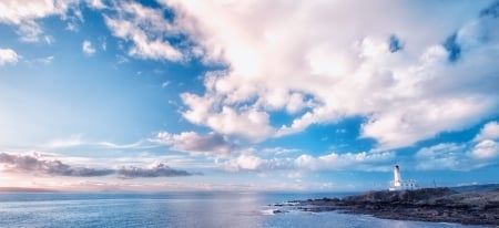 Turnberry Lighthouse in Scotland - Lighthouse, Turnberry, Scotland, sky