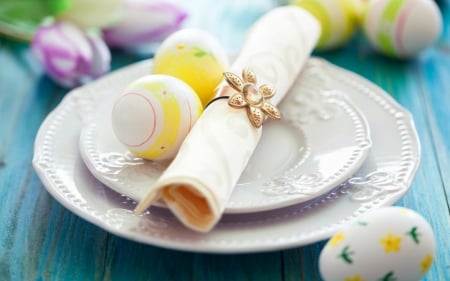 Easter - table, plate, egg, Easter