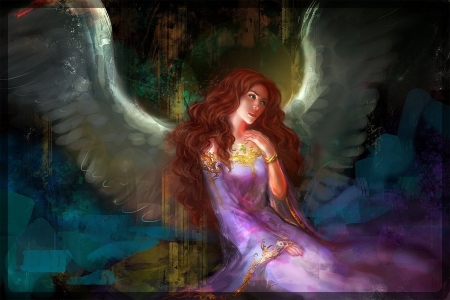 angel - abstract, fantasy, angel, other