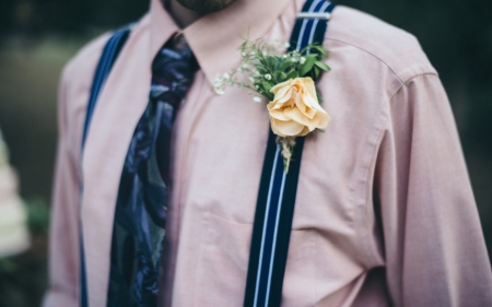 Flower - flower, men, clothes, dress