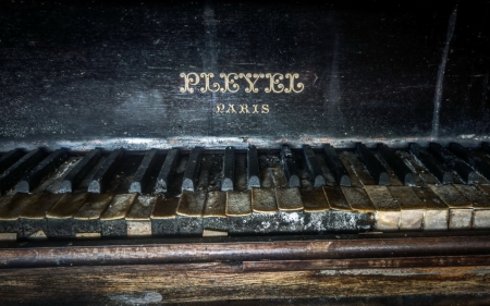 Piano - key, Piano, rust, old