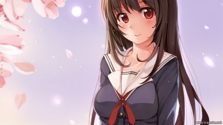 Kasumigaoka Utaha - kasumigaoka utaha, saenai heroine no sodatekata, girl, brown eyes, saekano, anime, long hair, brown hair