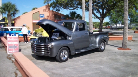 Classic Chevy Truck - bowtie, pickup, gray, gm