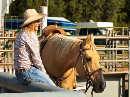 Cowgirl Barrel Racer...