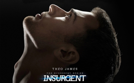 Insurgent (2015) - movie, profile, fantasy, black, face, theo james 	theo james, divergent series, man, actor, insurgent, four