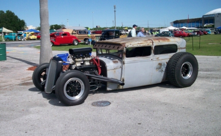 Custom Ford Rat Rod - classic, rust, motor, hotrod