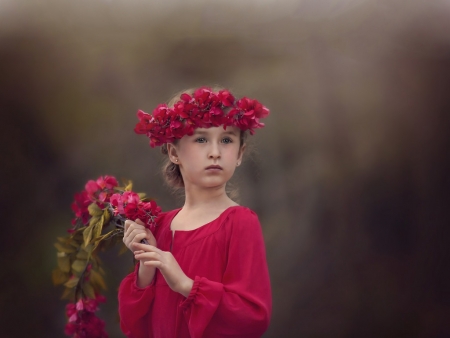 little girl - princess, roses, people, hair, belle, sightly, white, face, childhood, fair, clothes, little, bonny, adorable, wallpaper, child, beautiful, pink, sweet, nice, beauty, photography, standing, pretty, baby, cute, kid, dainty, girl, lovely, pure, comely, red, desktopnexus, blonde, flower