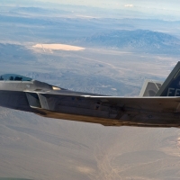 F22 Flying by Area 51