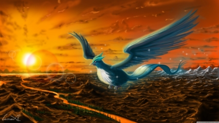 Fly High - animal, fantasy, bird, art