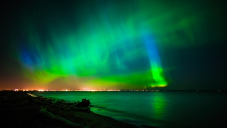 Aurora borealis - borealis, nature, lights, sky