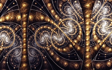 Abstract - abstract, black, golden, texture, luminos