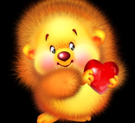 Happ yBeaver - love, cute, beaver, heart