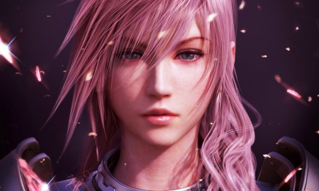 Lightining One - girl, lightining, pink, final fantasy, rose