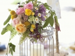 flower birdcage