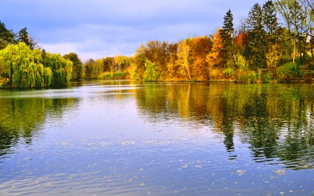 Autumn Lake - trees, nature, autumn, lake, forest, reflection