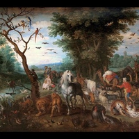 Animals entering Noah's Ark