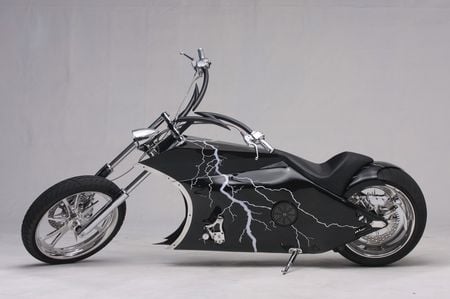 hybrid-chopper - black, bike, chopper, hybrid