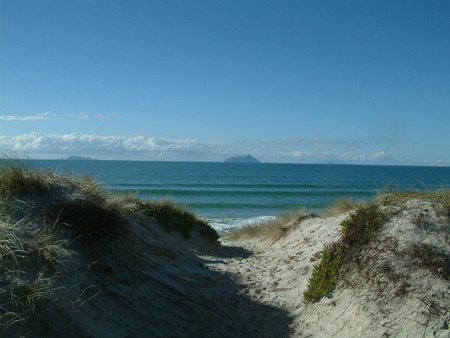 Nice day at the beach - oceans, ruakaka, beach, new zealand