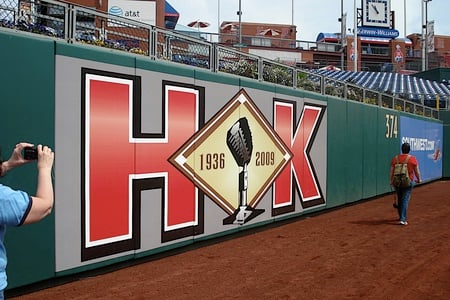 Harry Kalas R.I.P sign - harry kalas, citizens bank park, veteran staduim, philadelphia phillies