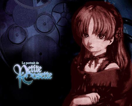 Portrait de petite cosette - abstract, anime, artwork, girl, le portrait de petite cosette, cool