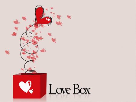 Love box - love, hearts