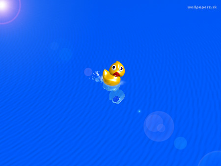 Ducky - abstract, duck, 3d, ducky