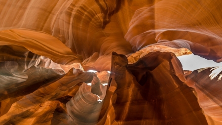 wonderful rock formation in antelope canyon hdr - canyon, light, formation, hdr, sand, rocks