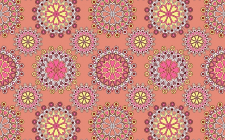 Texture - yellow, pattern, orange, paper, texture, flower, pink