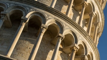 Leaning Tower Of Pisa - campanile, Pisa, bell tower, Leaning Tower of Pisa, Architecture, Ancient, cathedral, Tower of Pisa, Tower, Italy, freestanding, Italian