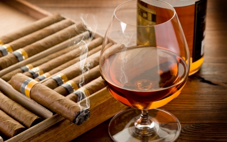 Whisky - cuban, drink, pipe, alcohol, liquid, smoke, cigars, whisky