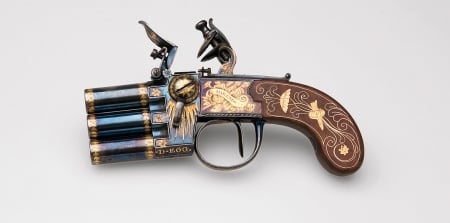 Flintlock Pistol - Pistol, unique, gun, Flintlock, metal, Flintlock Pistol, design, vintage, old, weapon, antique