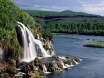 Landscape with Waterfall