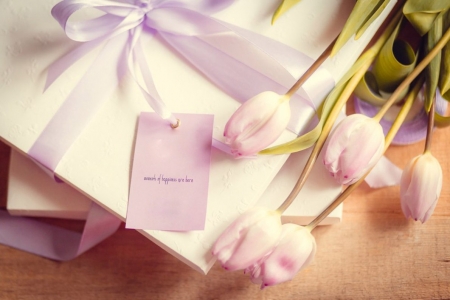 â™¥ - flowers, pink, tulips, soft