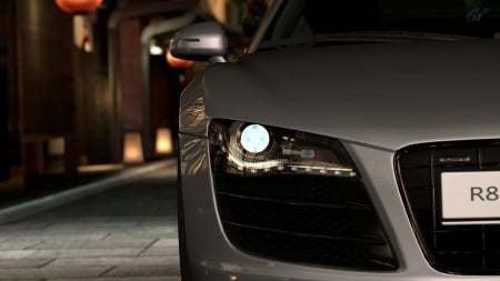 Gran Turismo 6 - in game, Car, german, night, Gran Turismo 6, Windows, PC, auto, Audi, R8, gaming