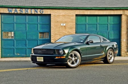 2009-Ford-Mustang-Bullitt - 2009, ford, mustang, green