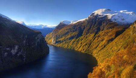 Wonderful channel - sea, ocean, water, mountains