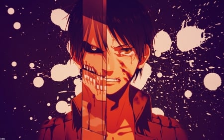 Eren Jeager - Attack on Titan - eren jeager, anime, illustration, fantasy, attack on titan