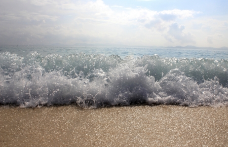 Sea Splash - nature, beach, sea, splash, sands