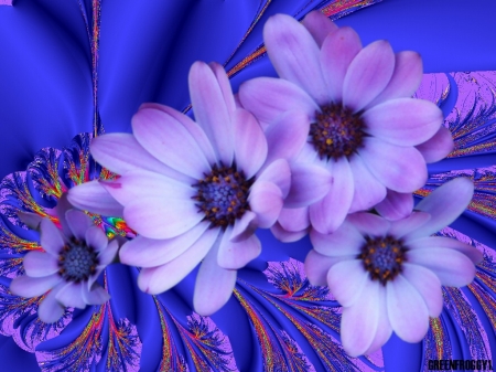 PURPL BLAST - PURPLE, CREATION, ABSTRACT, FLOWERS