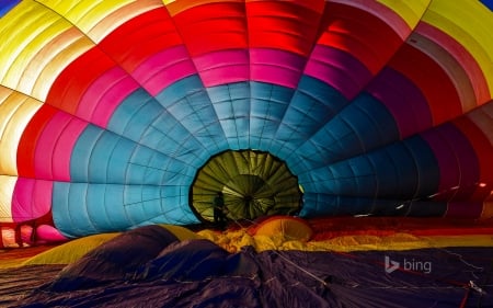 Hot air balloon inflating for the Winthrop Balloon Festiva - Festiva, Hot, for, winthrop, ballon, air, the, inflating