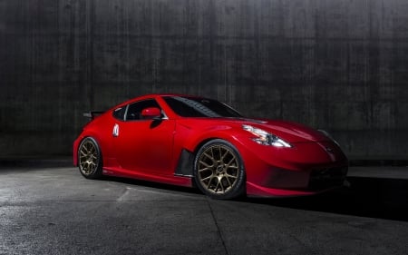 Nissan 370z - fast, 370, car, red, z, nissan