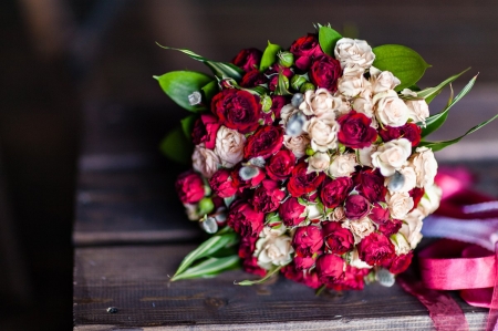 â™¥ - bouquet, flowers, red, soft