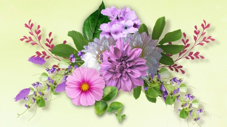 Spring and Summer Spray - spray, flowers, Firefox Persona theme, summer, spring, floral, pink