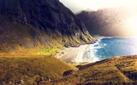 Seashore Coast Mountains - nature, 2016, seashore, mountains, coast