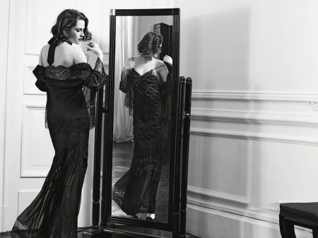 Kristen Stewart - kristen stewart, actress, 2016, wallpaper, stewart, model, kristen, beautiful, mirror, chanel