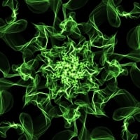 Abstract Green Flower â™¥