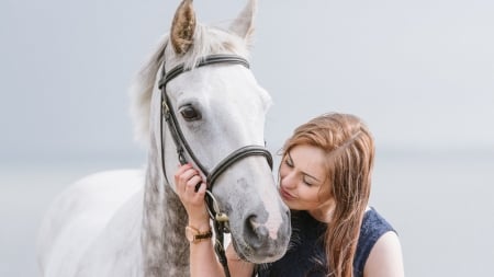 Kiss On The Cheek... - style, girls, western, women, saddles, models, horses, cowgirl, fun, female, barns, boots, blondes, fashion