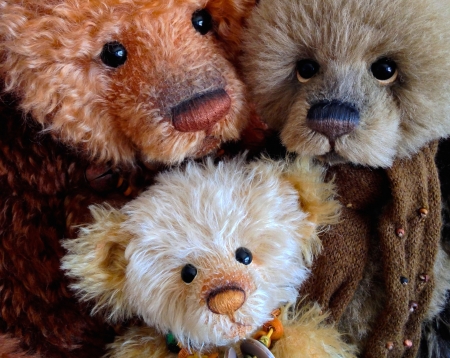 3 Little Bears - charlie bears, bears, teddy, teddy bears