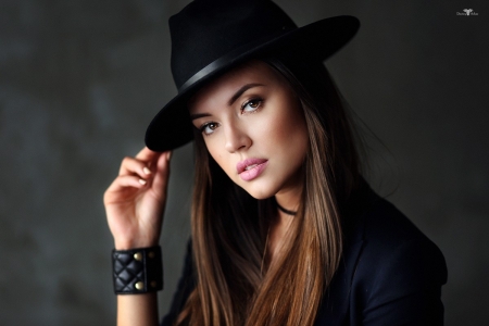 Beautiful - beauty, woman, girl, hat, beaut, beautiful, lovely, model