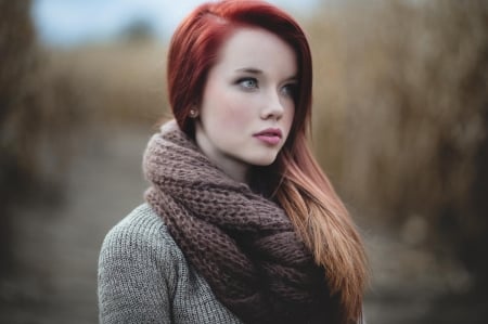 Abbie Schmitt - babe, woman, model, Abbie Schmitt, red head